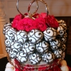 Black and Red Wedding Cake Pop Cake