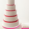 Modern Stenciled Wedding Cake