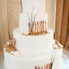 Beach-inspired White Wedding Cake