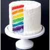 Simple Rainbow Wedding Cake