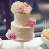 Wedding Cake with Garden Flowers