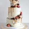 Wedding Cake with a Caramel Drizzle