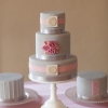 Elegant Gray Wedding Cake