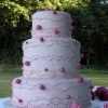 Pink Polka Dot Wedding Cake
