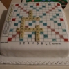 Scrabble Wedding Cake