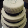 Monogrammed Wedding Cake