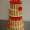 Striped Wedding Cake