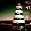 Emerald Ribbon and Diamond Brooch Wedding Cake.