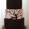 Chocolate Fondant and Autumn Tree Wedding Cake