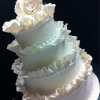 White Ruffle Cake