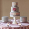 Gray and Pink Cake Trio