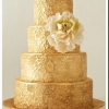 Gold Wedding Cakes