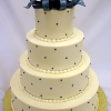 Navy Blue Bow Cake