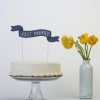 Paper Banner Cake Topper