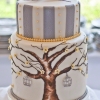 Hand-Painted Love Birds Cake