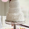 DIY Fondant Roses Wedding Cake