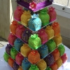 Colorful Baby Cakes Wedding Cake Tower