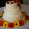 Gerbera Daisy Wedding Cake