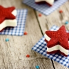 Red, White, and Blue Wedding Ice Cream Sandwiches