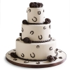 Lucky Horseshoe Wedding Cake for Friday the 13th