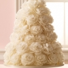 White Roses Wedding Cake