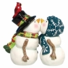 Kissing Snow People Wedding Cake Topper