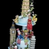 Around the World Wedding Cake