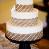 Rustic Magnolia Wedding Cake