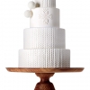 White Winter Wedding Cake