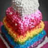 Rainbow Wedding Cake