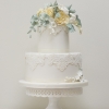 Wedding Cake with Yellow Roses