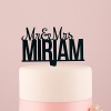 Personalized Mr & Mrs Cake Topper