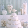 White Candy Wedding Cake