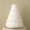 Classic White Wedding Cake