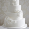 White Floral Wedding Cake