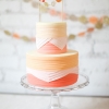 Whimsical Orange Wedding Cake