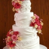 Wedding Cake with Fresh Flowers