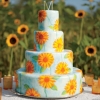 Sunflower Wedding Cake