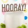 Hooray Glitter Cake Topper