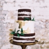 Rustic Chocolate Wedding Cake