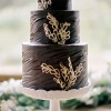 Three-tier Chocolate Wedding Cake