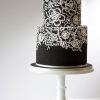 Black and White Wedding Cake