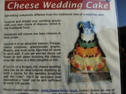 cheese wedding cake