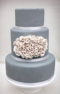 Ruffle Cake by Erica O'Brien Cake Design.  Photo by Ashley Taylor Photography