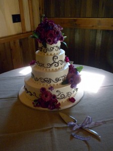 Chocolate Scrollwork Cake