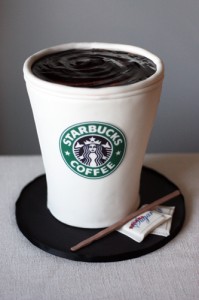 Starbucks Coffee Cup Cake