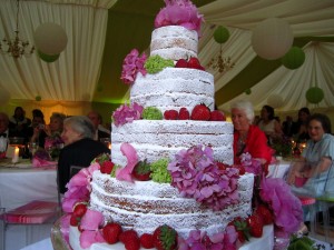 Naked Wedding Cake