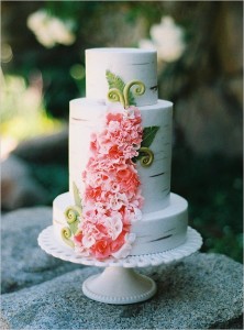 Birch Tree Wedding Cake