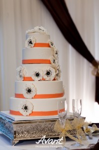Orange and White Poppy Cake