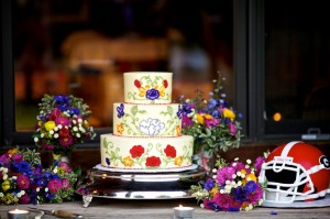 Painted Floral Cake